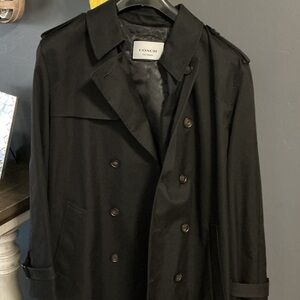 Coach Elegant Black Overcoat